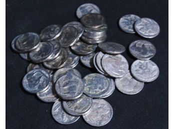40 Buffalo Nickels  ALL WITH DATES 1913 To 1937 P&D Mints  (7cmo8)