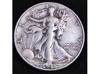1941-D  Walking Liberty Silver Half Dollar SUPER! (5cdc6)
