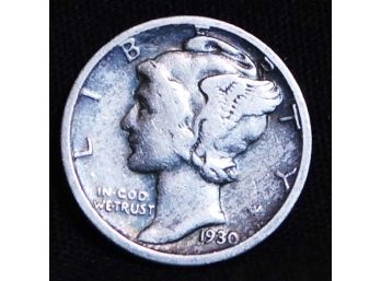 1930-S Mercury Silver Dime Very Nice  (fam85)