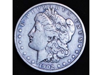 1902  Morgan Silver Dollar  (3hrg5)