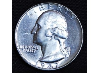 1947 Washington Silver Quarter BU (3mpc2)