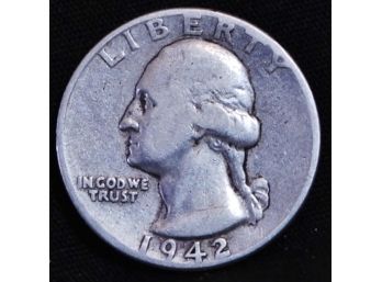 1942  Washington Silver Quarter (2hf21)