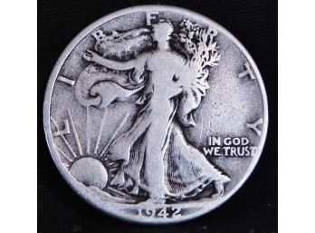 1942 Walking Liberty Silver Half Dollar (7uom6)