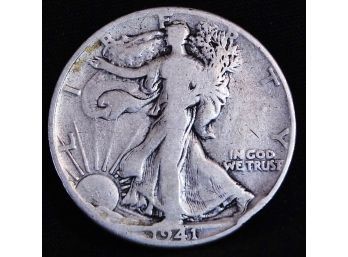 1941 Walking Liberty Silver Half Dollar (32mnm)