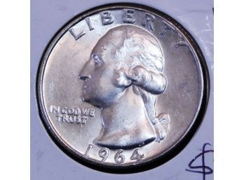 1964-D Washington Silver Quarter BU Uncirc (5tre3)