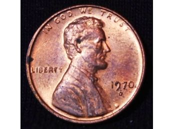 1970-D Lincoln Cent DOUBLE ERROR COIN! BU (9umw7)