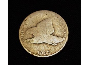 1857 Flying Eagle Cent US Penny VG / F (efg)
