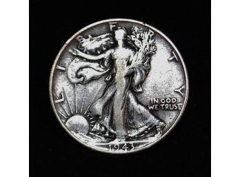 1943 Walking Liberty Half Dollar 90 Percent Silver Fine (cz3)
