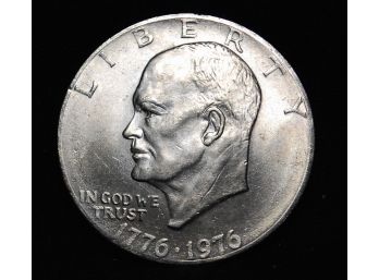 1976 Eisenhower Dollar UNCIRCULATED AU Bicentennial Liberty Bell (mp2)