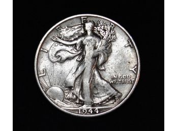 1944 Walking Liberty Half Dollar 90 Percent Silver Fine (pg9)