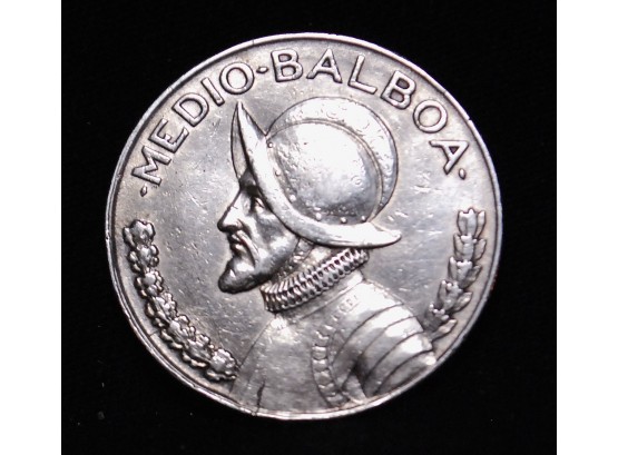 1947 Republic Of Panama HALF BALBOA 90 Silver Coin PROOF-LIKE GEM Brilliant UNCIRC WOW! (ss3)