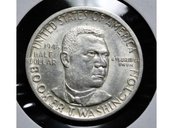 1946 Booker T. Washington US Commemorative Half Dollar - BU Uncirculated! (jp)