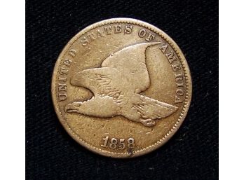 1858 Flying Eagle US Cent NICE X FINE (ef6)