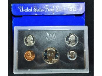 1972-S US Proof Set In Plastic Holder & Original Box  (hea1)