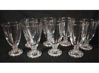 Lot Of 8  Candlewick Pattern Large Glasses / Tumblers  NICE