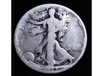 1923-S Walking Liberty Half Dollar 90 Percent Silver Scarce Semi Key Date (twq4)