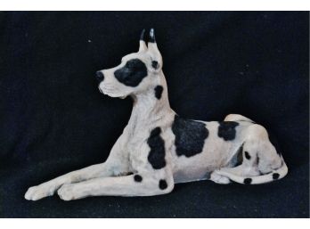Harlequin Great Dane Dog Resin Figurine MADE IN ITALY By Castagna GREAT DETAIL!