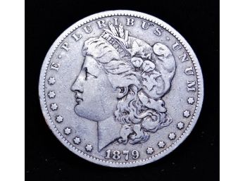 1879-O Morgan Silver Dollar 90 Percent Silver XF / XF Plus  W/ Capsule (ukp3)
