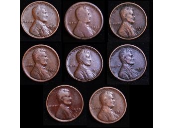 8 Early Lincoln Wheat Cents TOUGH TO FIND 1916-D  1917-D 1920-D  1921-S  1927-D  1928-D  1929-S  1932-D (cre7)