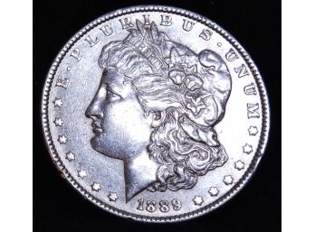 1889 Morgan Silver Dollar 90 Percent Silver Super Coin!  (amt7)
