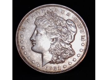 1921 Morgan Silver Dollar 90 Silver AU Uncirculated BEAUTIFUL COIN (dbt5)