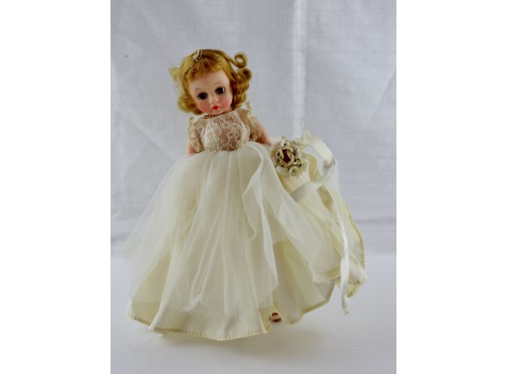 Madame Alexander Cissette Doll With Bride's Dress, 9 In, Stockings But No Shoes.  No Box Included.