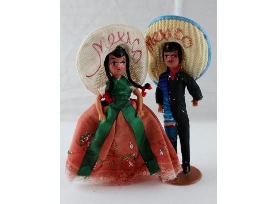 2 Mexico Dolls, 7inches