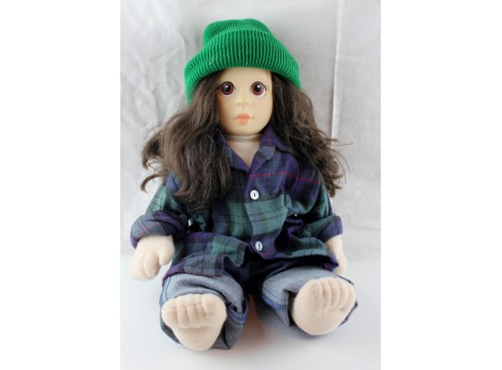 Soft Body 18in Doll, Vinyl Head, Tomboy Outfit