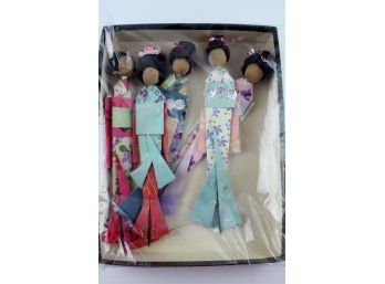 Oriental Ladies Doll, Paper Attires, Soft Heads