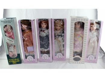 Lot Of 6 Dolls, 4 Classical Treasures Doll Collection, 1 Emerald Doll Collection, 1 Heritage