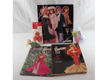 Lot Of 6 Barbie Miscellaneous, Two Magazines, Hallmark Barbie Card Collection And 2 McDonald's Toys