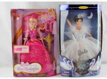 2 Barbies, Barbie And The Three Musketeers 3971, Sings - Needs Batteries, Swan Queen In Swan Lake 18509