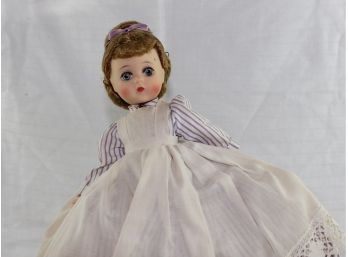 Meg - Little Women Doll By Madame Alexander 11 Inch In Original Box, White With Violet Dress