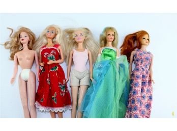 5 Barbie And Friends, On In  Shorts 1999, Redhead Missing Fingers, 1966 No Clothes, 1966 Candy Cane,