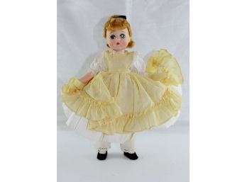 Amy - Little Women Doll By Madame Alexander 11 In In Original Box With Yellow Dress, Box In Rough Shape