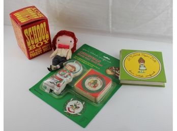 Joan Walsh Anglund Miscellaneous, Schoolboy Pocket Doll, Paper Doll Book, Christmas Book And Doll