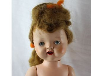 Impco Doll, Cryer Doesn't Work, Composition Head, Walker, Open Mouth With Teeth