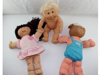 3 Cabbage Patch Dolls, Doll In Pink- 25th Anniversary