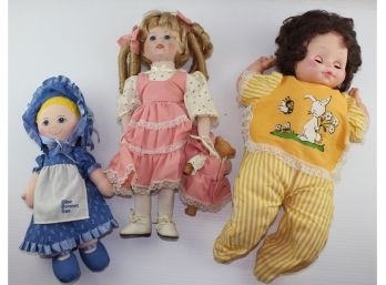 3 Misc, Dynasty Doll, Blue Bonnet Sue, Eegee Co Doll - Doesn't Work