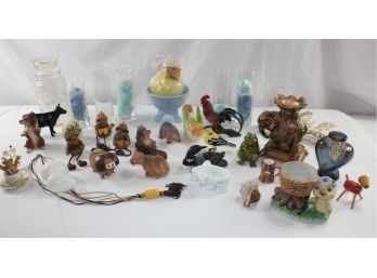 Glass Items - Animals, Candles