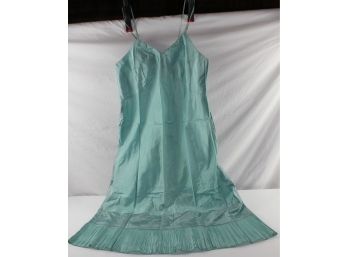 Vintage Claireanese  Taffeta, Seafoam Green Dress