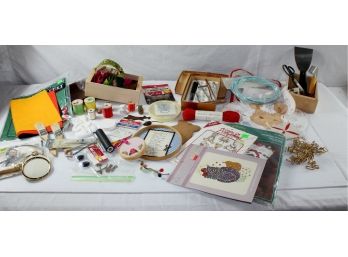 Lot Of Craft Miscellaneous, Calligraphy Kit – Sewing Tools