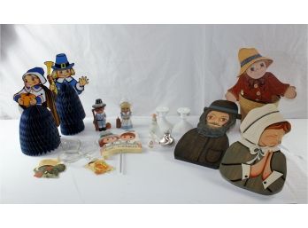 Thanksgiving Miscellaneous - Painted Pilgrims, Etc