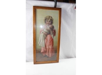 Happy Childhood Painting – 14.5 X 30.5 — St Louis Molding Factory, J.R. Weber Molding Company