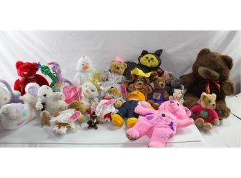 Assortment Of Stuffed Animals – Disney Aurora Maria, Play School Zak Wheezie,  Dragon Tales