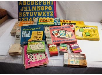 Assortment Of Vintage Educational Games