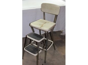 Old Step Stool, Cosco — Vinyl Needs Replaced, Two Steps – Works Great