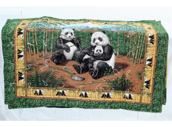 Animal Blankets 4 Total, 2 Pandas, 1 African Animal, 1 Wolves