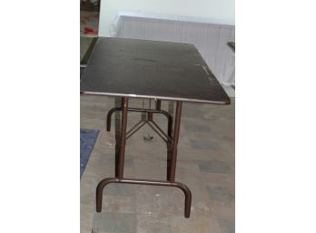 6 Ft Folding Table, All Brown