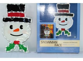 Snowman Face Decoration 17 In Tall